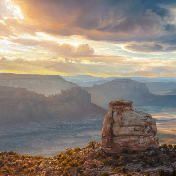 Canyonlands scenery in oil paint