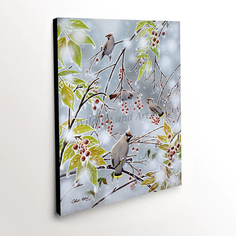 Bird-themed canvas art print