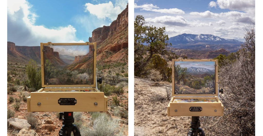 guerrilla pochade plein air boxes for painting outdoors