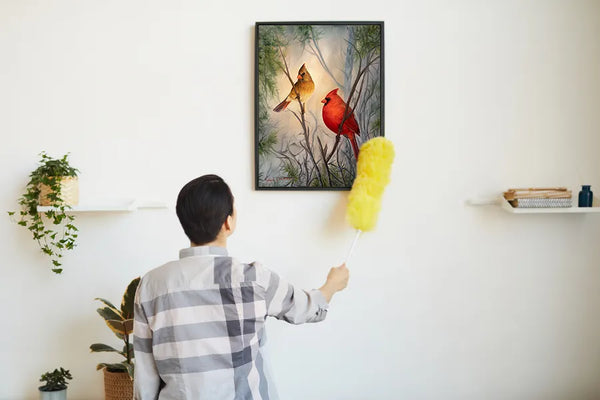 Cleaning canvas art prints