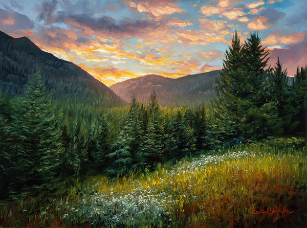 Realistic landscape painting by Chuck Black