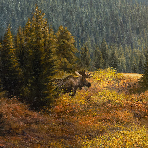 Moose painting wildlife art