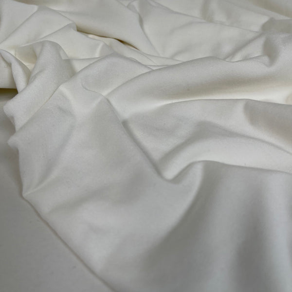 White Cotton/Spandex Jersey Fabric - 200 GSM