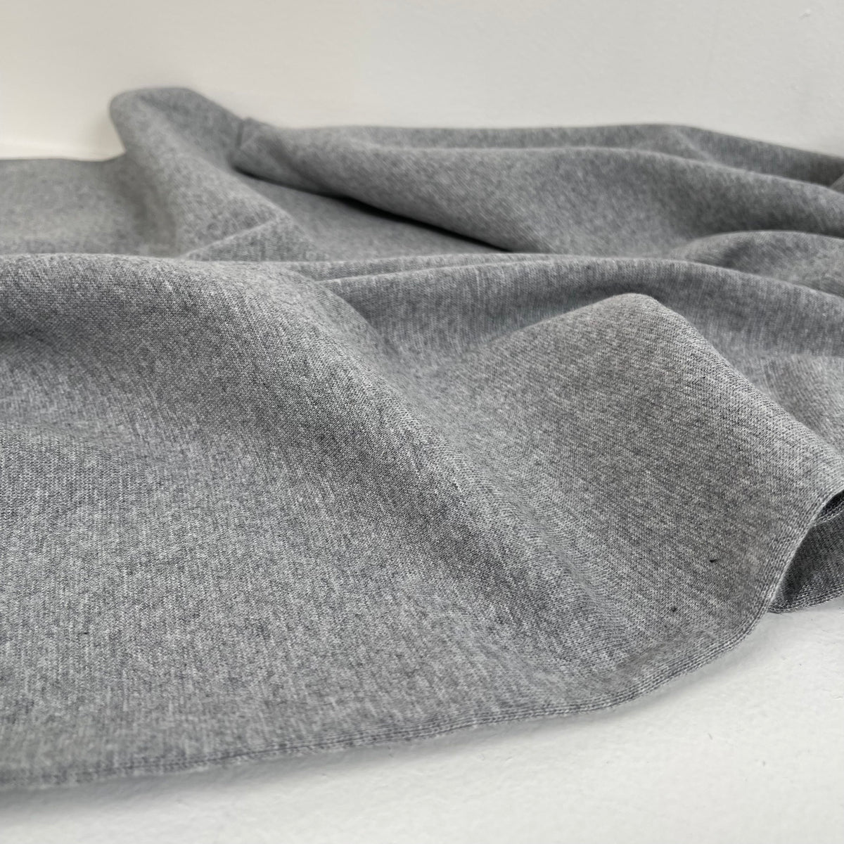 Organic Cotton Spandex Ribbing 380 gsm - Heather Grey – Simplifi Fabric
