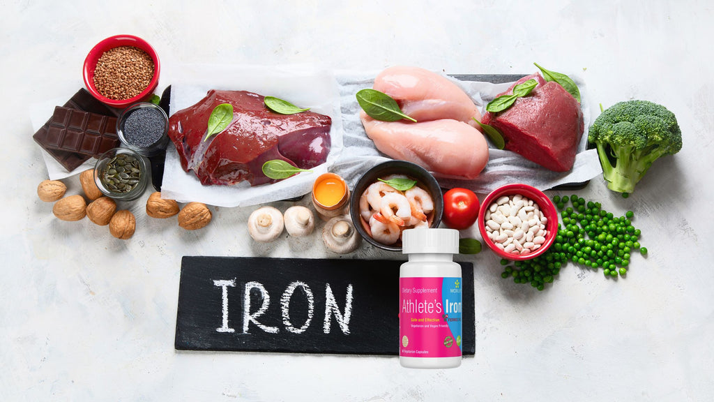 Food Sources and Athlete's Iron bottle