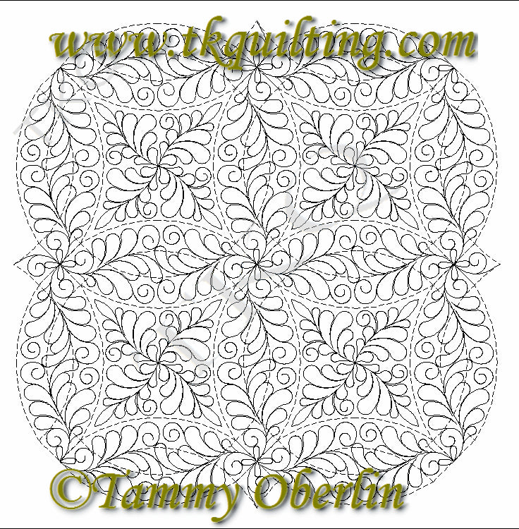 544 Elegant Double Wedding Ring Feather Set Tk Quilting Design Ii