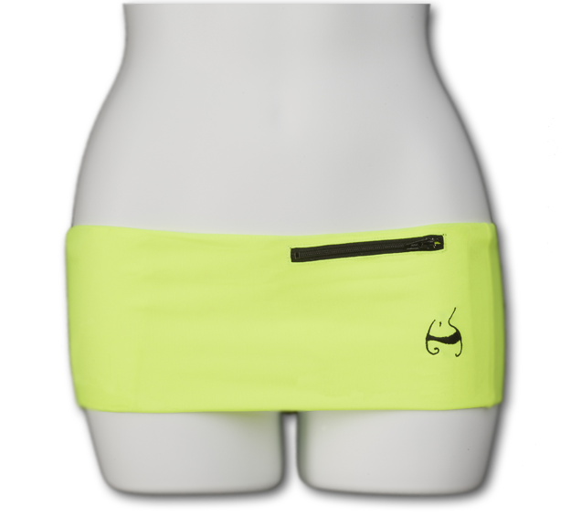 Neon Yellow Fanny Pack (Black Zip) | Hip Appeal | Hip Wrap Fanny Pack