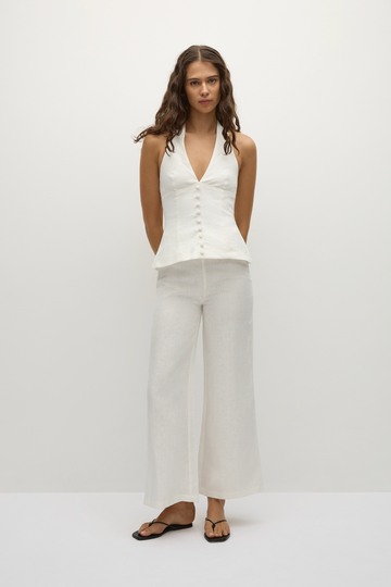 Marie Top White