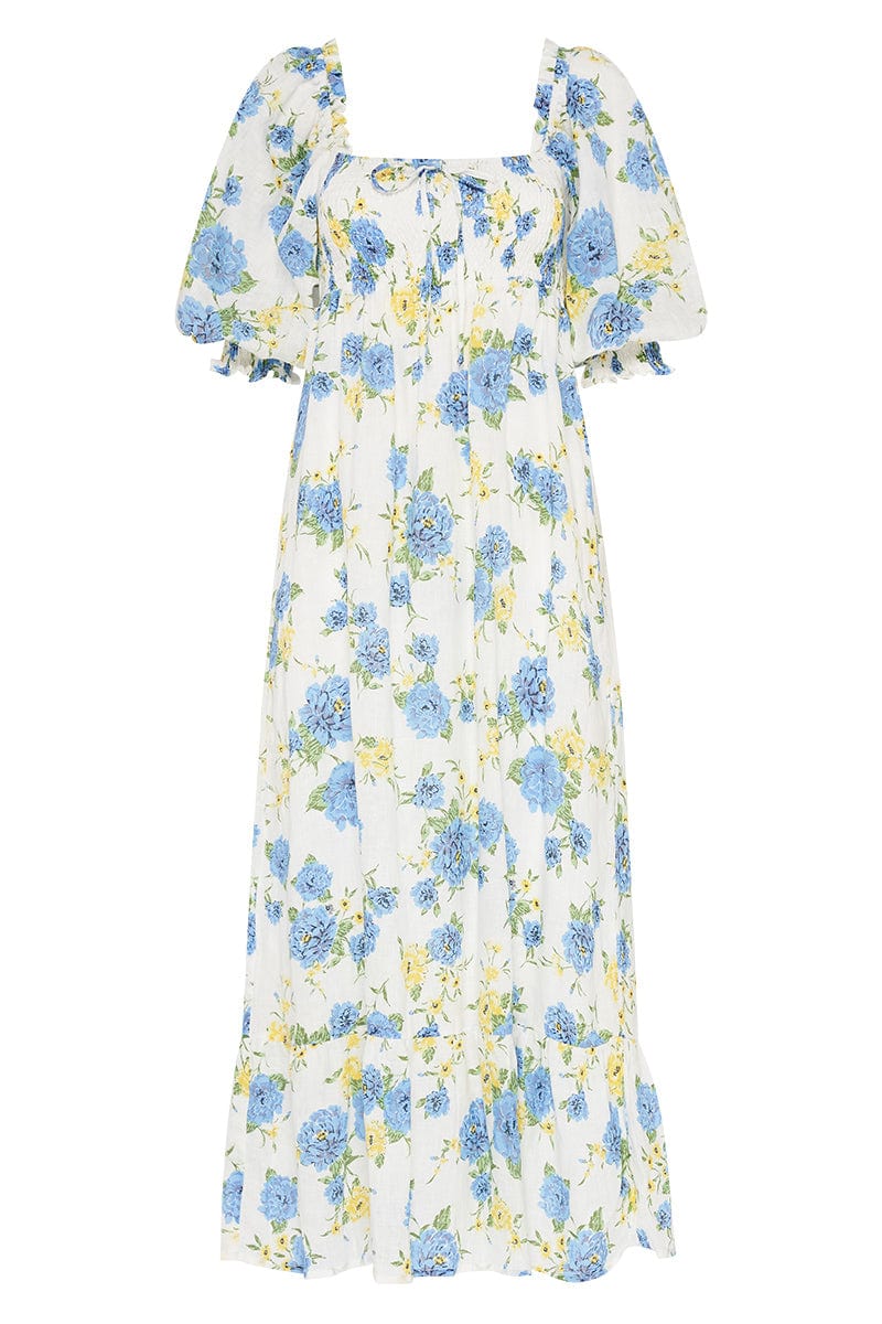 Sigrid Midi Dress Velma Floral Blue