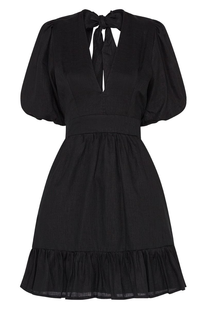 Catrina Mini Dress Plain Black