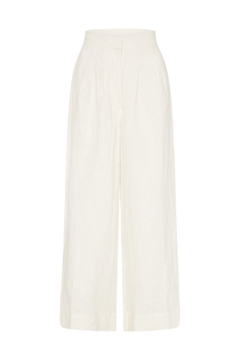 Benita Pants Plain Ivory