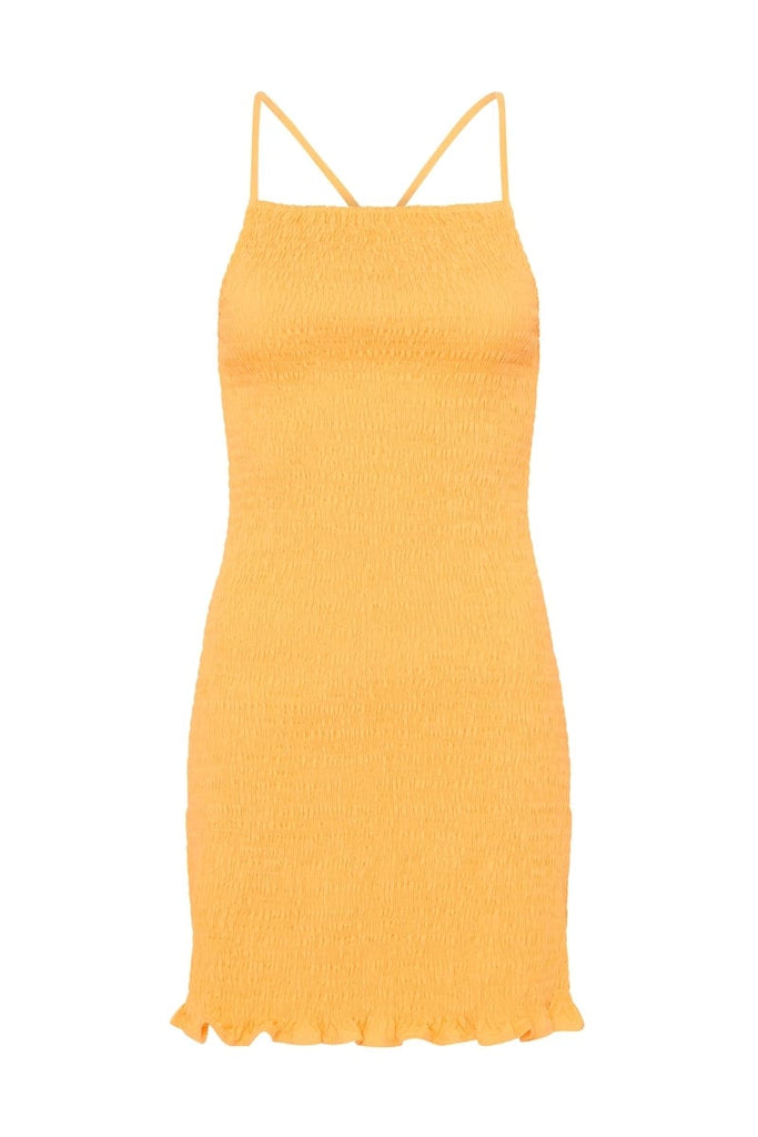 Alani Mini Dress Papaya - Faithfull the Brand