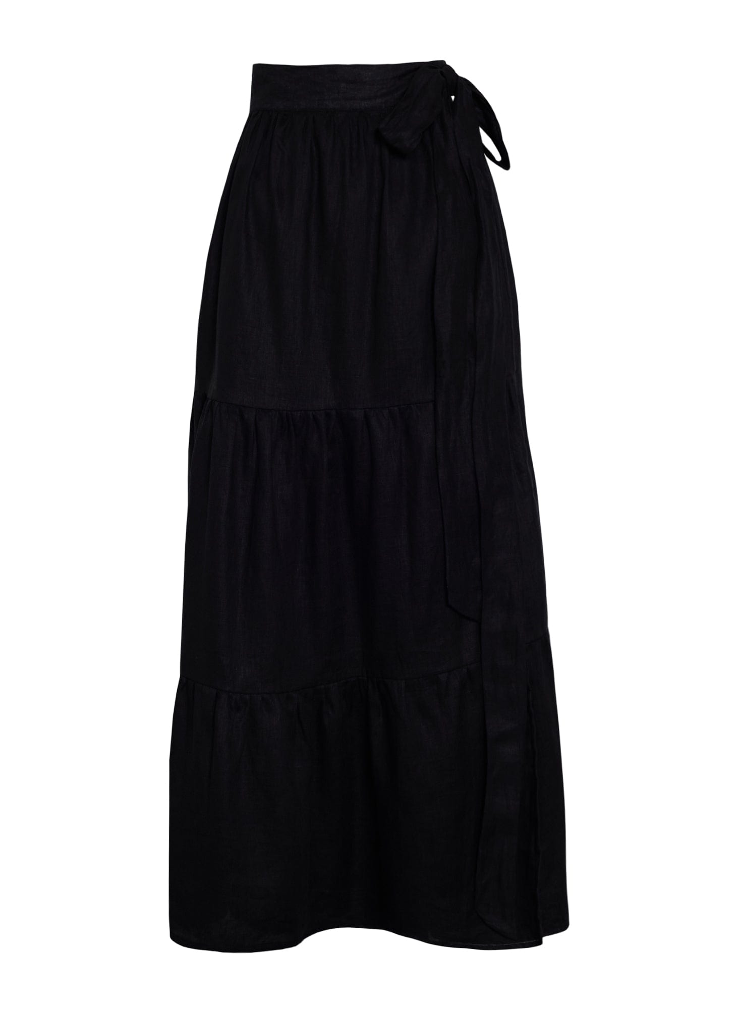 Cavaretta Midi Skirt Plain Black