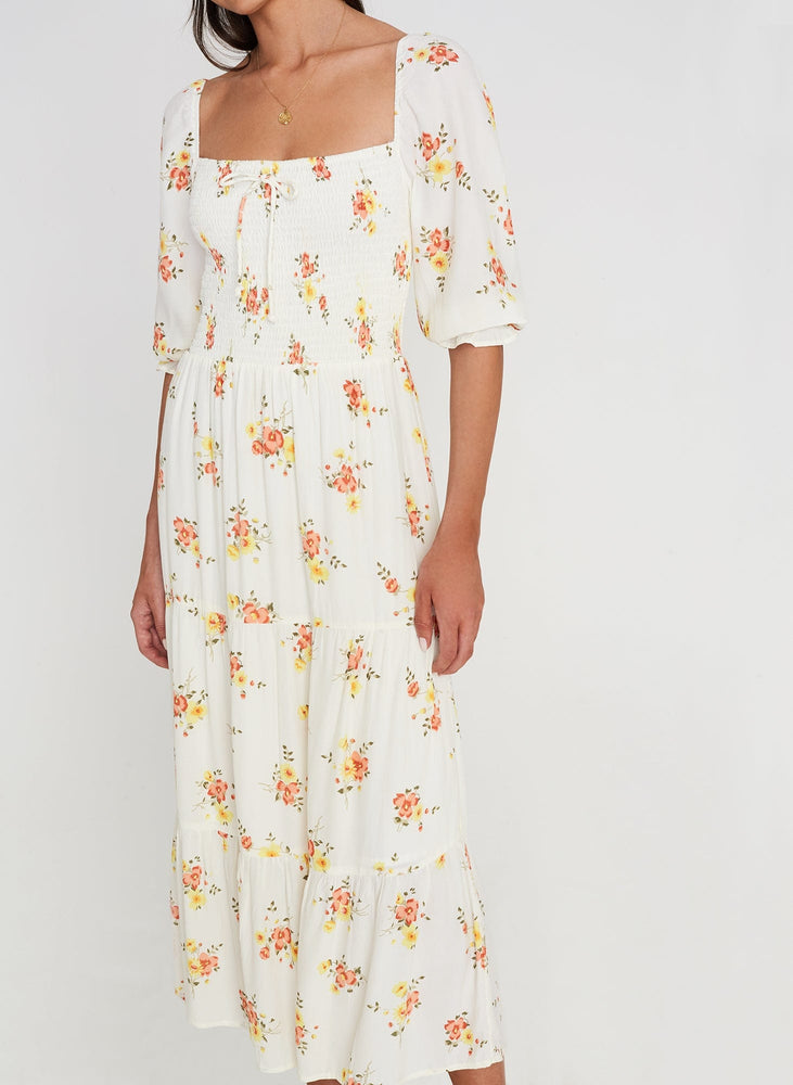 faithfull sunflower midi dress