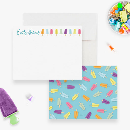 Rainbow Stationery for Girls, Personalized Colorful Thank You Card