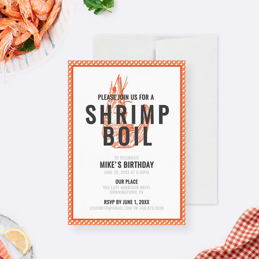 Fishing Mens Birthday Party Invitation Edit Yourself Template