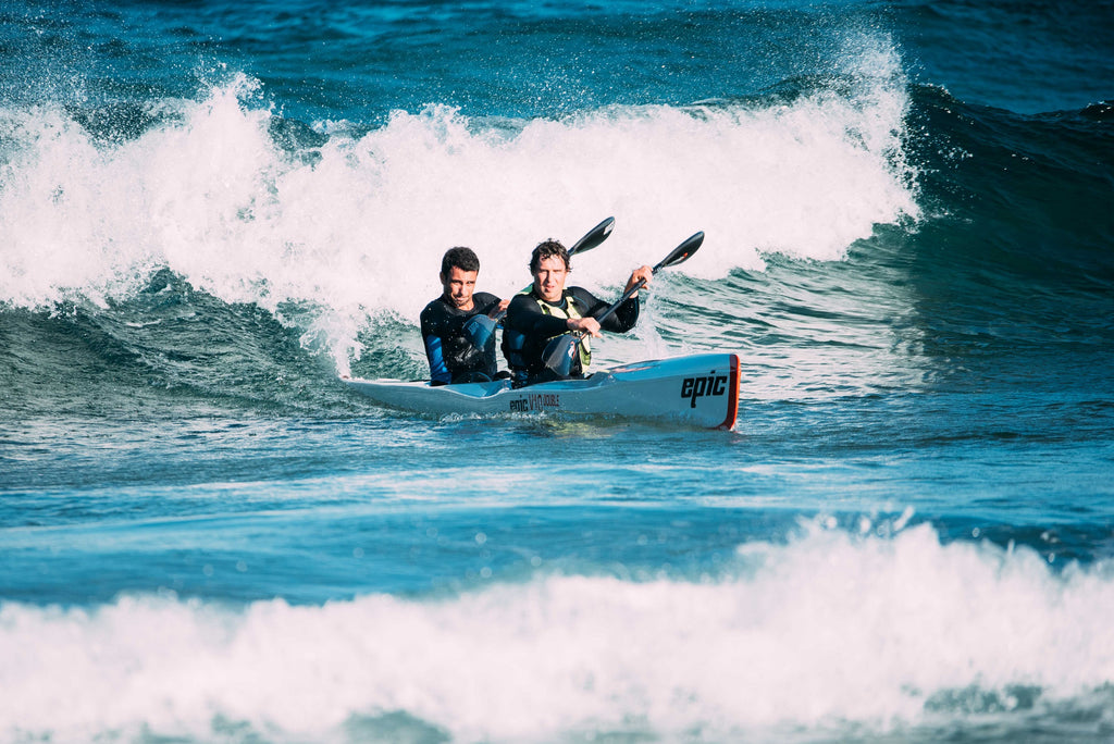 Epic V8 Double surfski kayak Next Level Kayaking Tasmania coaching