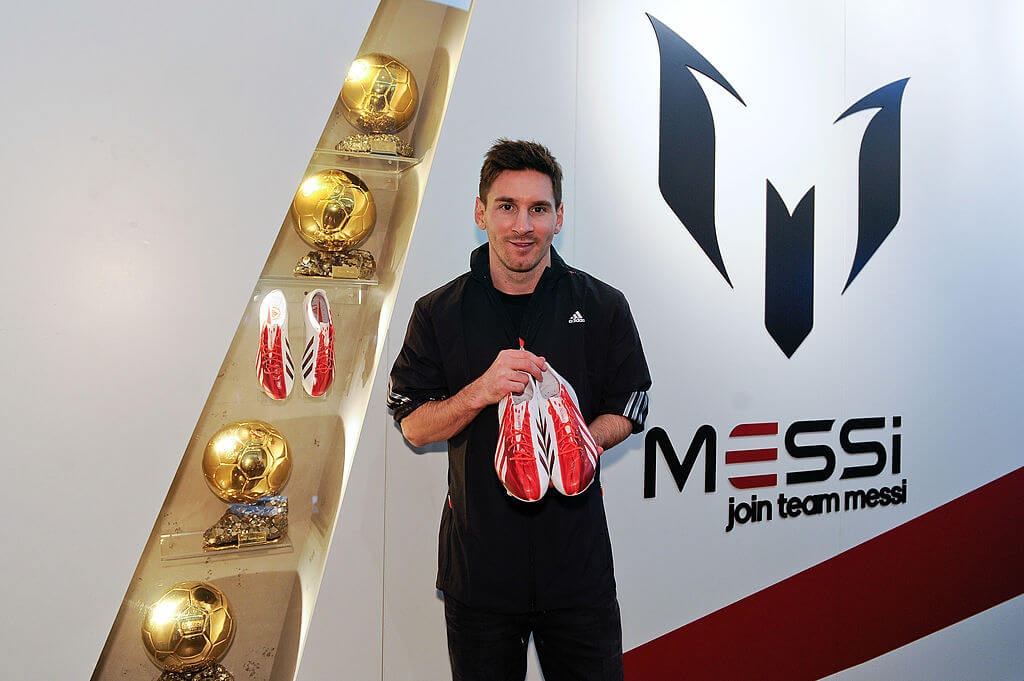Adidas F50 adizero Messi "Running White/Red" 2013/14