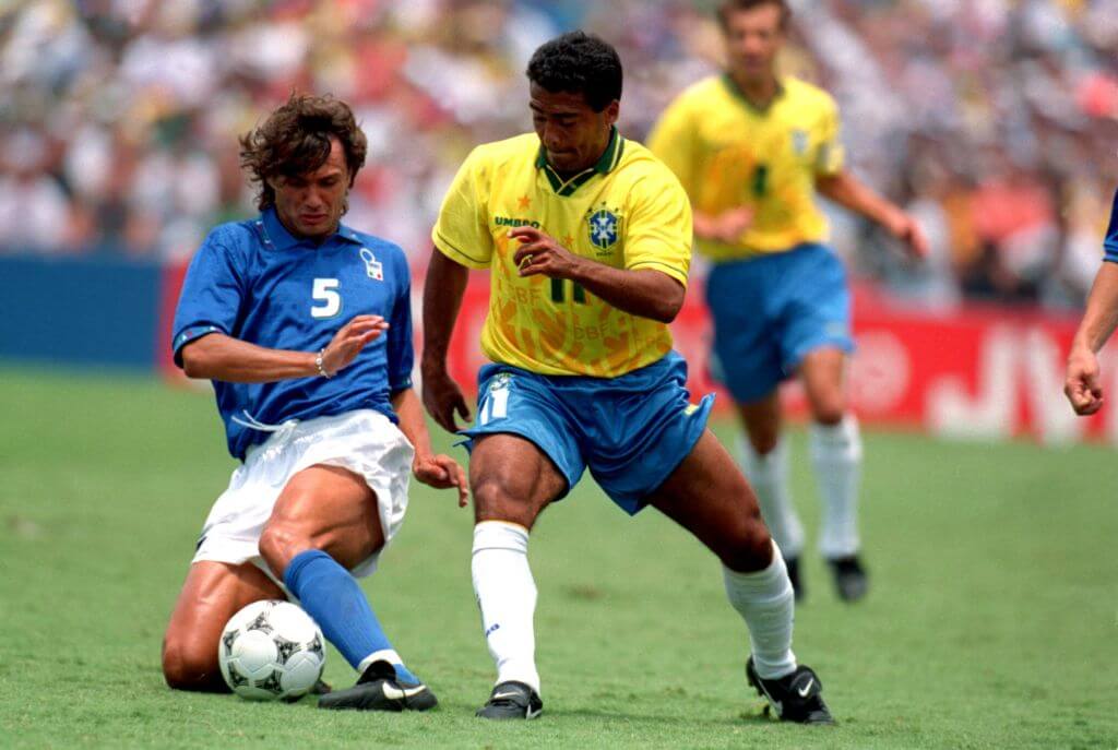 Paolo Maldini Romario Nike Tiempo Premier 1994 World Cup