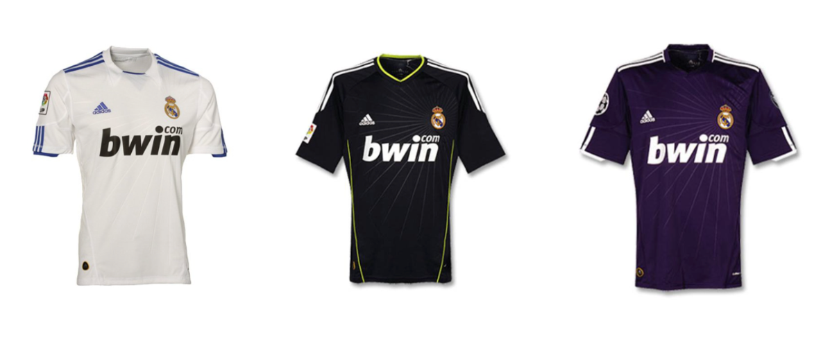 real madrid jersey history