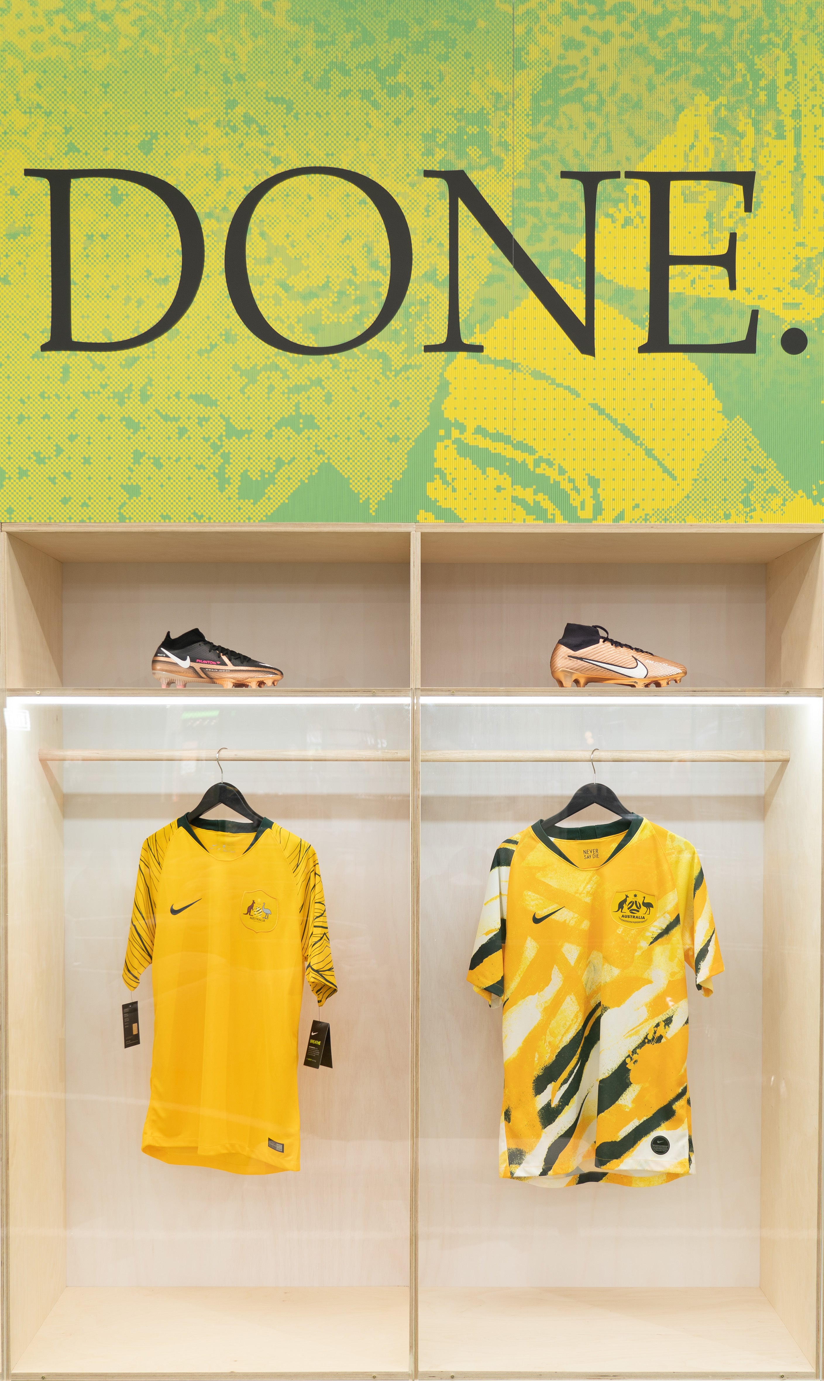 Socceroos historic moments' uniforms