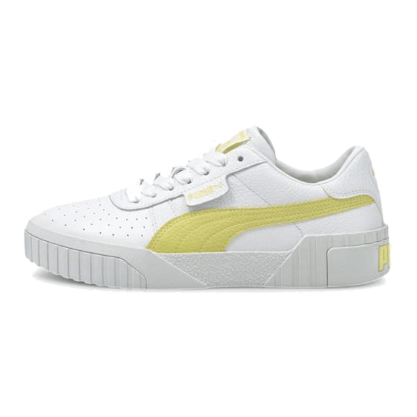 puma white yellow