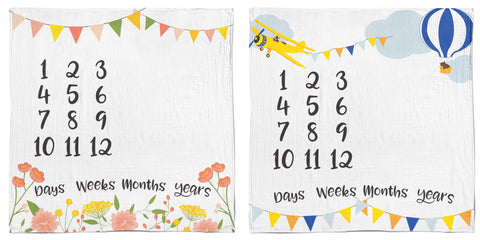 Baby Monthly Milestone Blanket