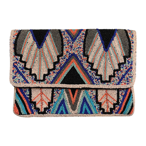 Dione Hand Beaded Clutch Bag