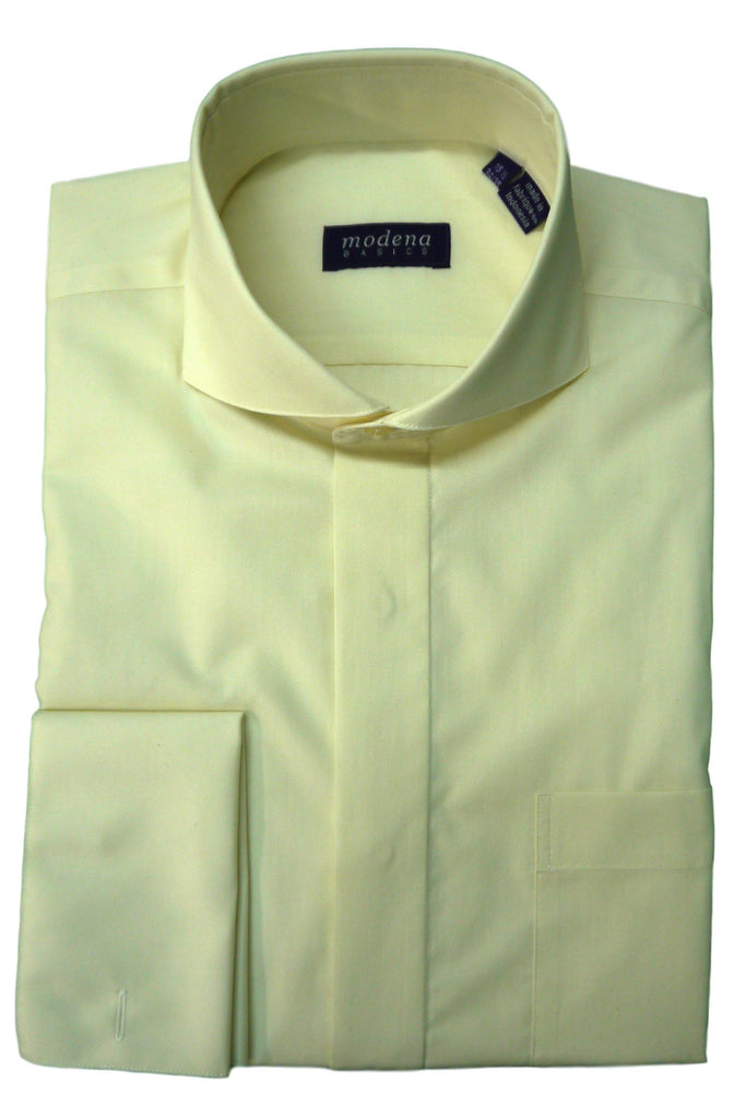 Modena - Cream Cutaway Collar Dress Shirt – CutawayCollars.com