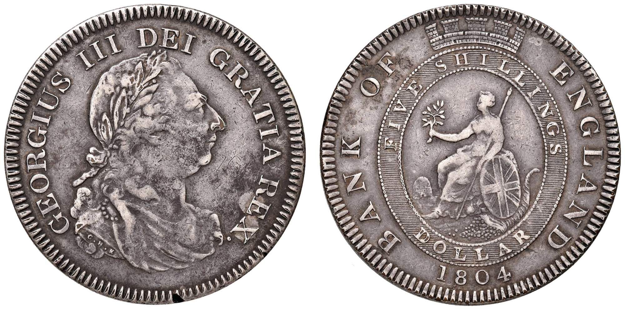1804 Britannia Silver coin