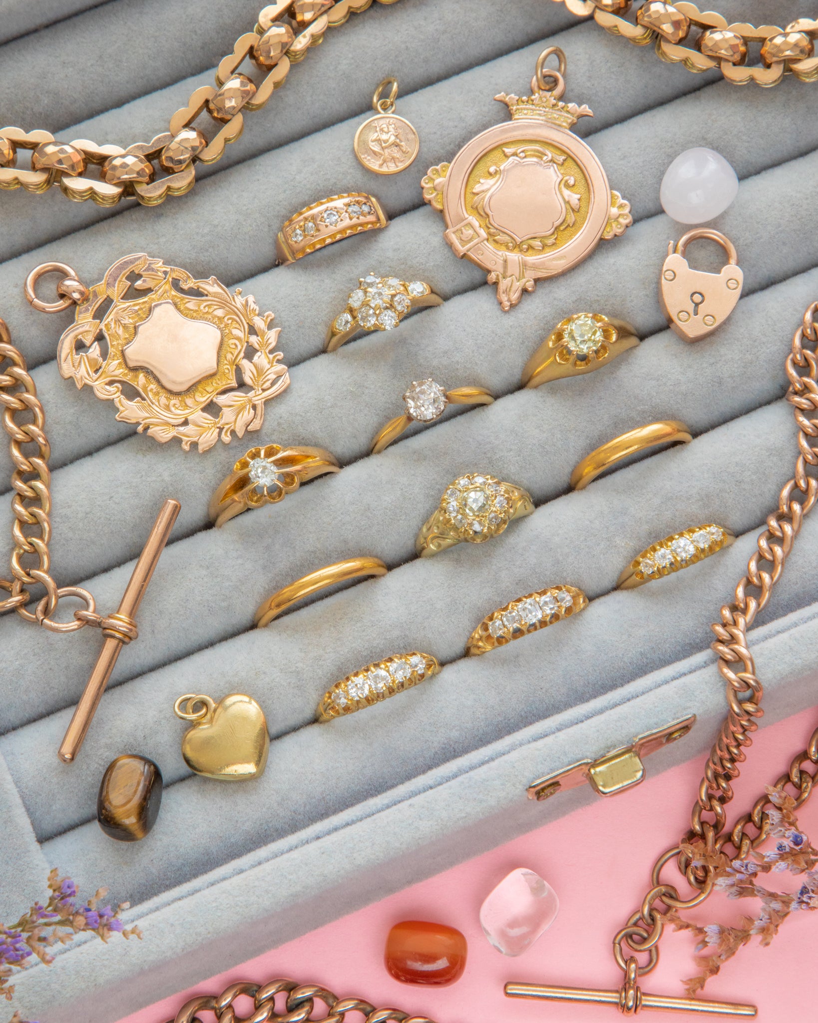 Vintage Style Sapphire & Diamond Ring - Underwoods Jewelers