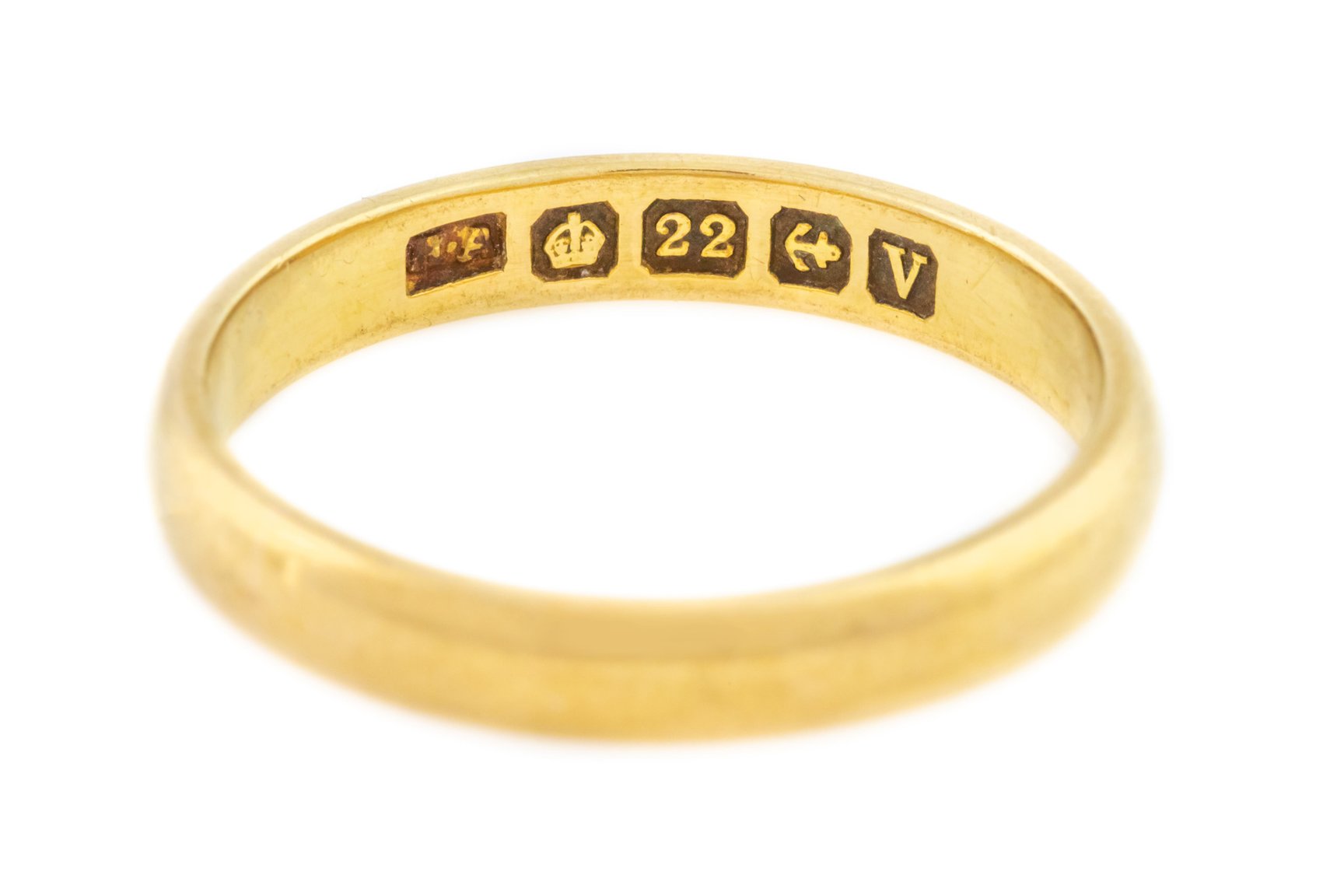 Art Deco Wedding Band Hallmarks