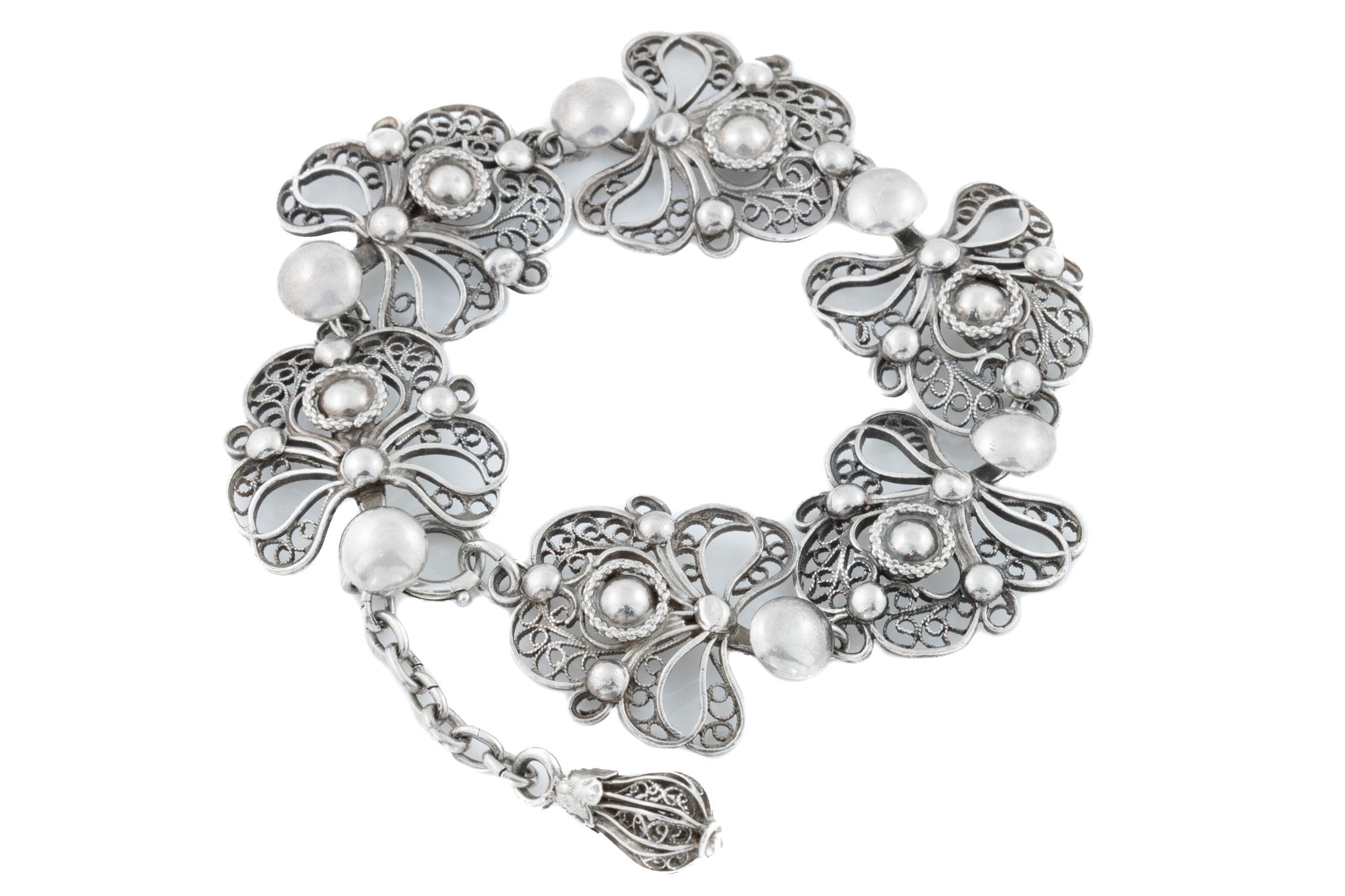 Victorian Silver Filigree Bracelet – Lillicoco