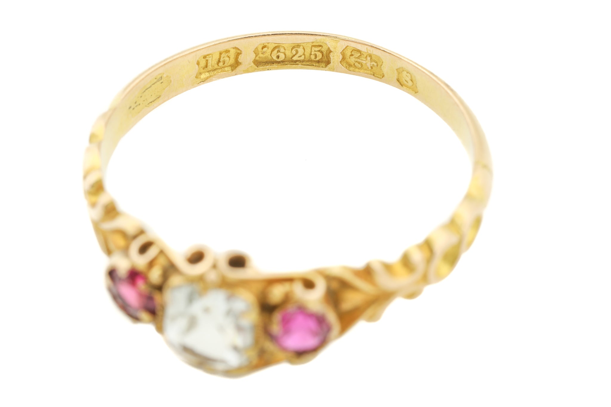 Victorian 15ct Gold Paste Ring c.1876 – Lillicoco