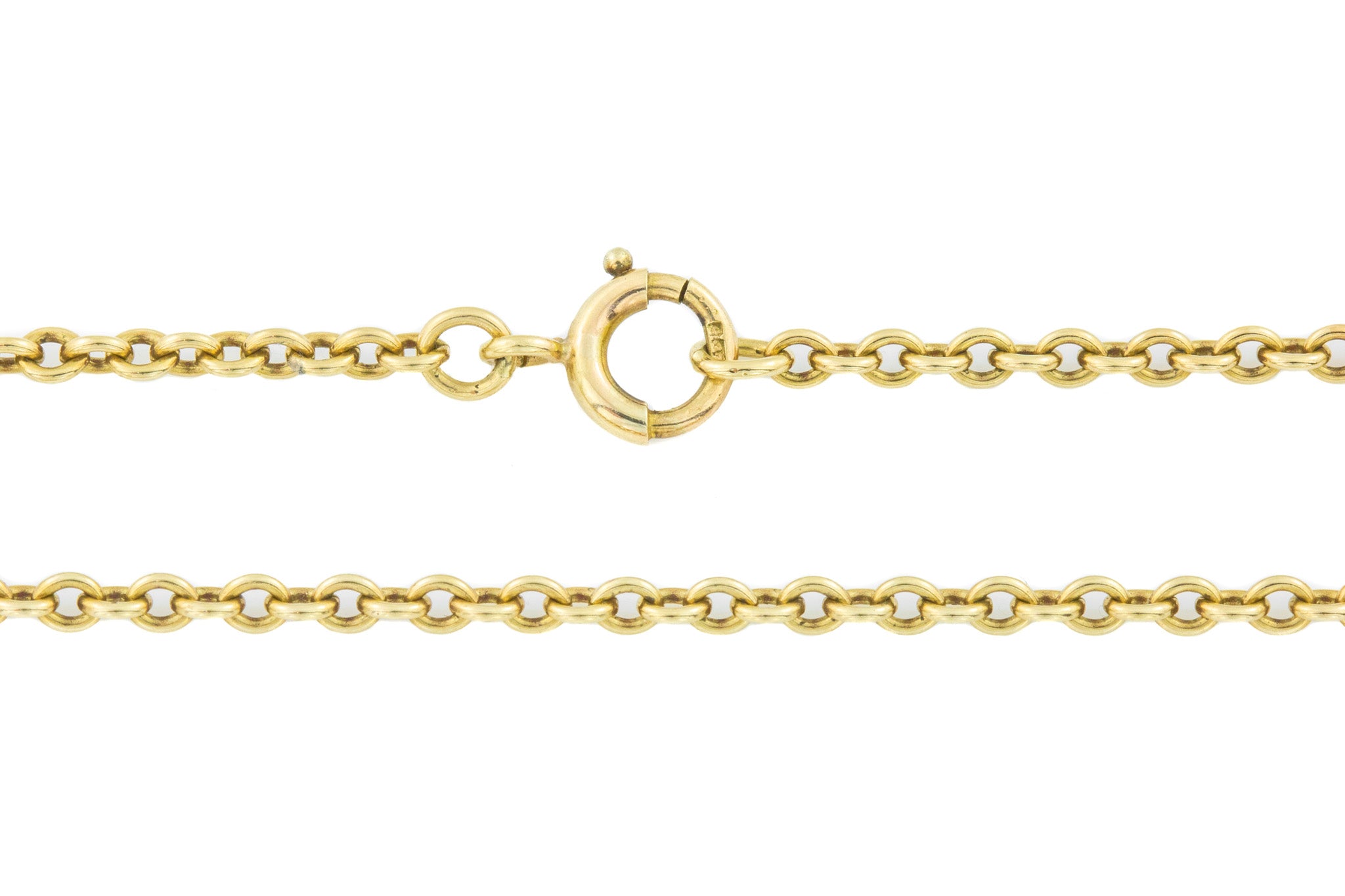 Antique 9ct Gold Belcher Chain with Bolt Ring - 19" (6.7g) – Lillicoco