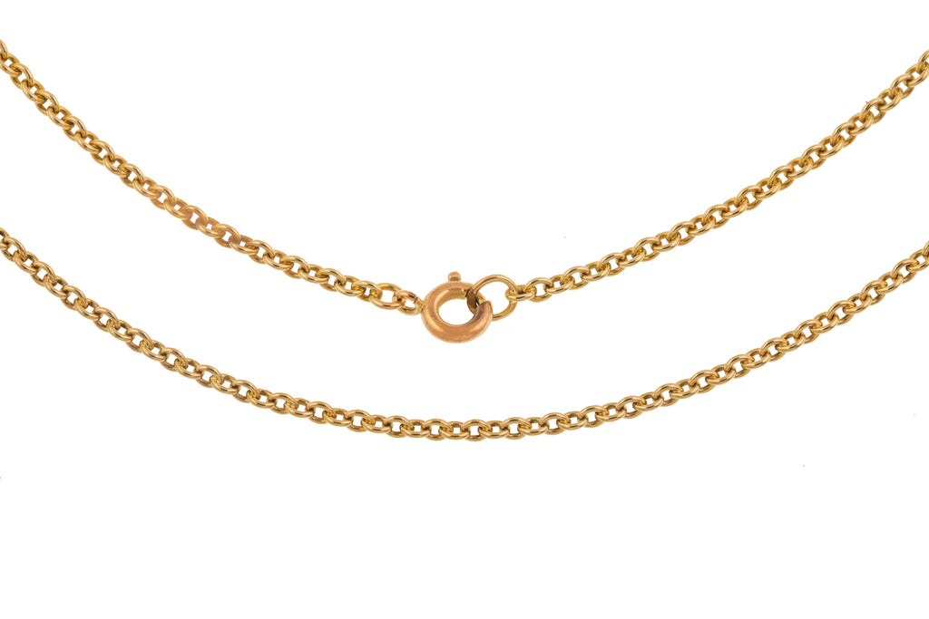 18" Antique 9ct Gold Pendant Chain (4.1g)