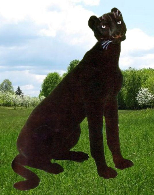 large stuffed panther