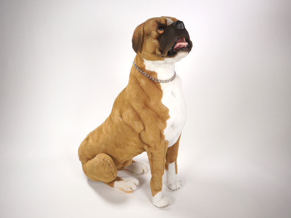 stuffed boxer dog