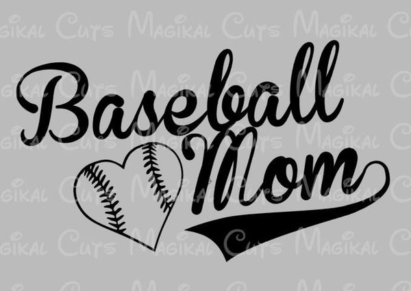 Download Baseball Mom SVG, Studio, EPS, and JPEG Digital Downloads - Magikal Cuts