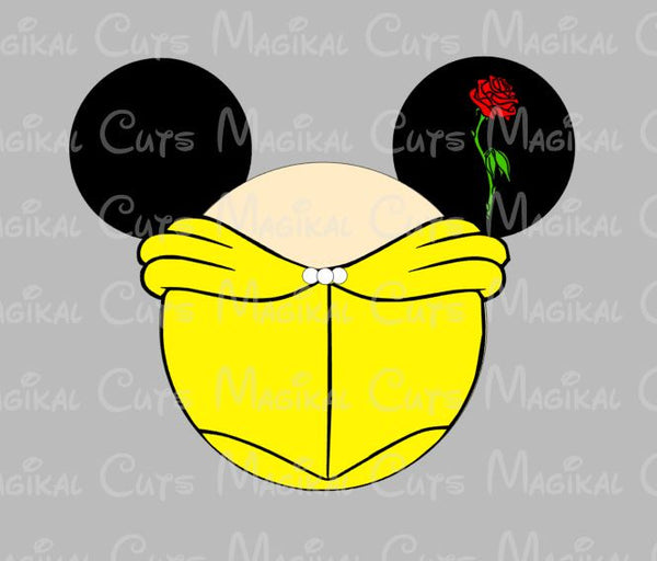 Download Belle Mouse Head SVG, Studio, EPS, and JPEG Digital ...