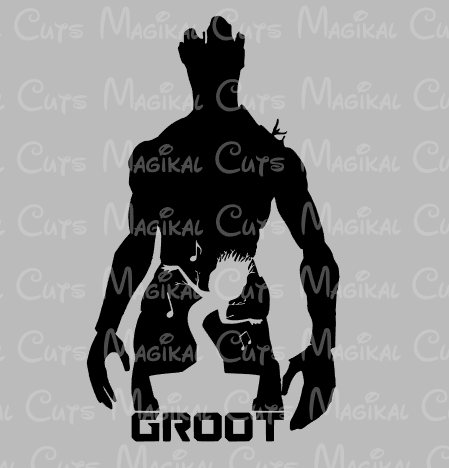 Download Groot Silhouette SVG, Studio, EPS, and JPEG Digital ...