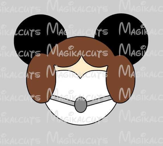 Download Princess Leia Mouse Ears SVG, Studio, EPS, and JPEG ...