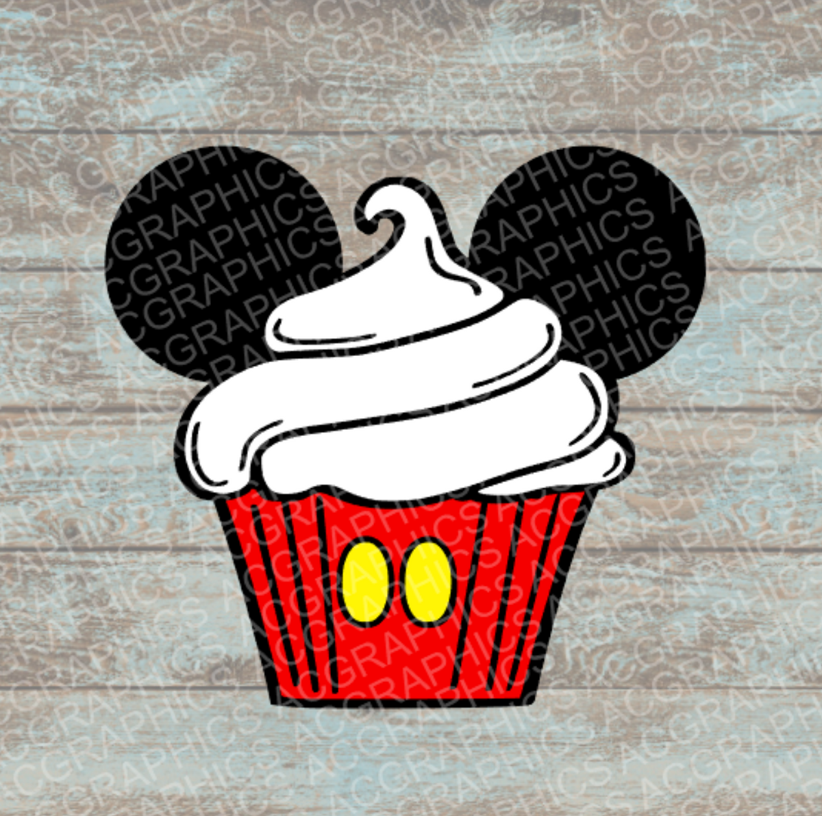 Download Mickey Cupcake SVG, Studio, EPS, and JPEG Digital ...