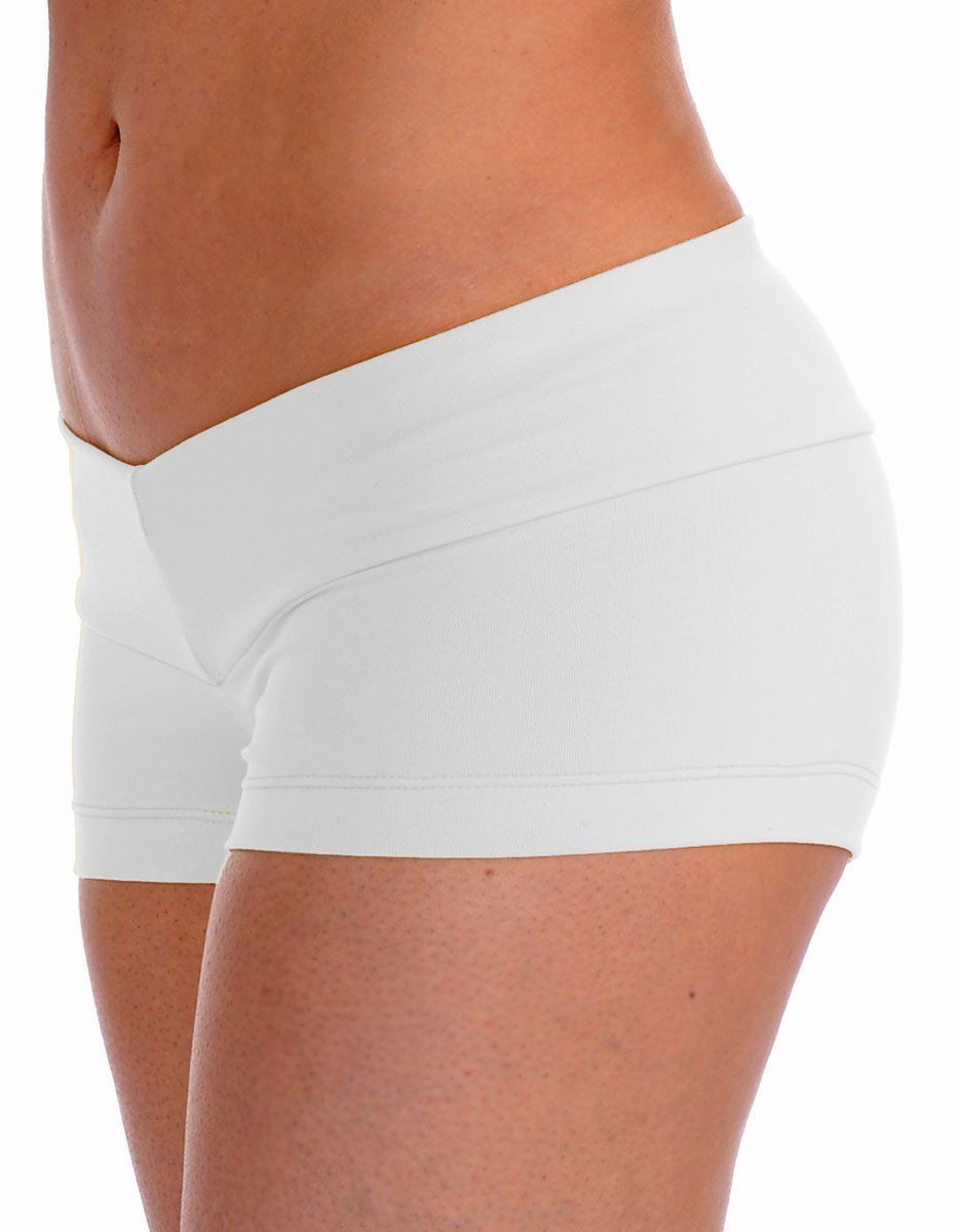 white yoga shorts