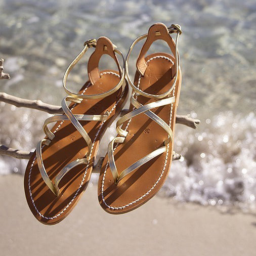 K. Jacques St Tropez | Epicure Platine Sandals