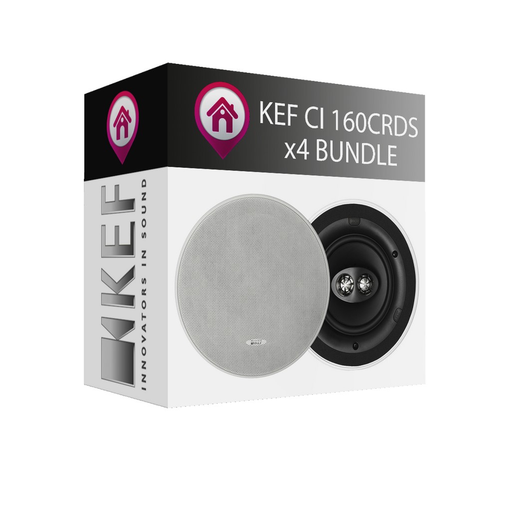KEF CI160CRDS Single Stereo In-Ceiling Speaker - x4 Bundle ...