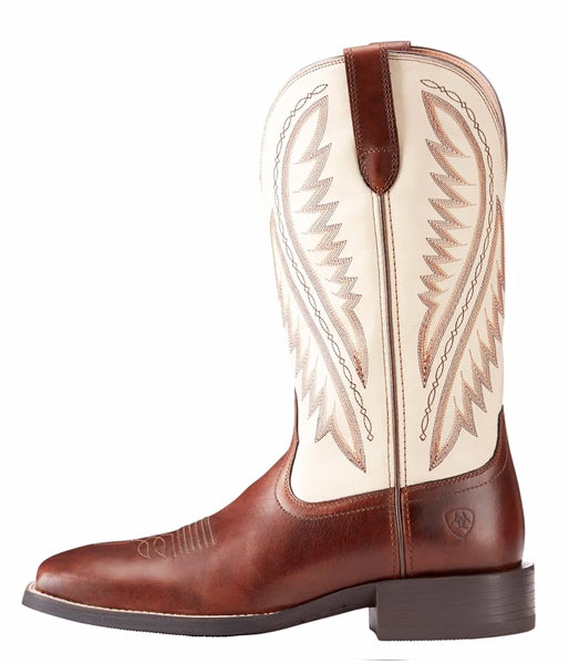 Ariat  Men's Sport Stonewall Cream Brown Western Boots