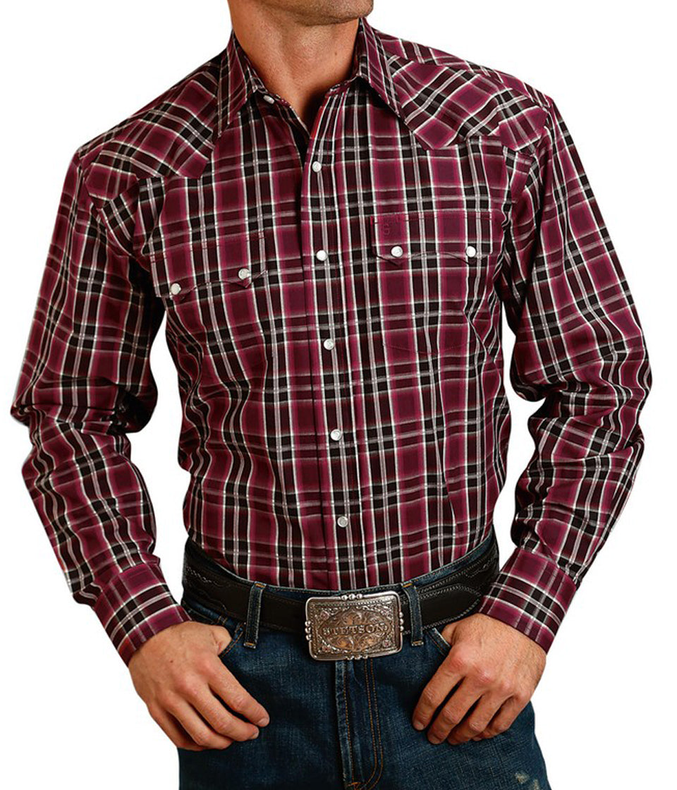 Stetson© Men's Long Sleeve Plaid Snap Shirt – Casa Raul