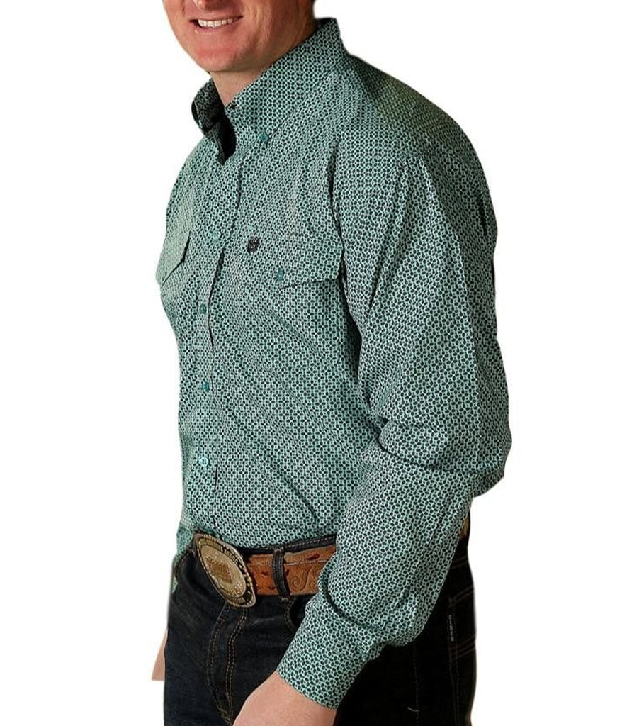 cinch turquoise shirt