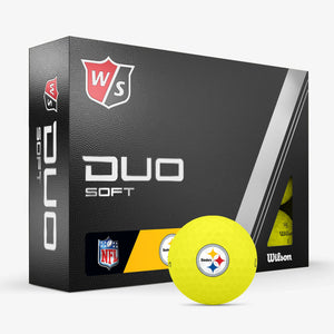 Wilson Staff Duo Optix NFL Team Licensed Golf Balls - Matte Yellow - CaddiesShack